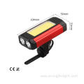 Powerful XPE COB rechargeable riding bicycle front light